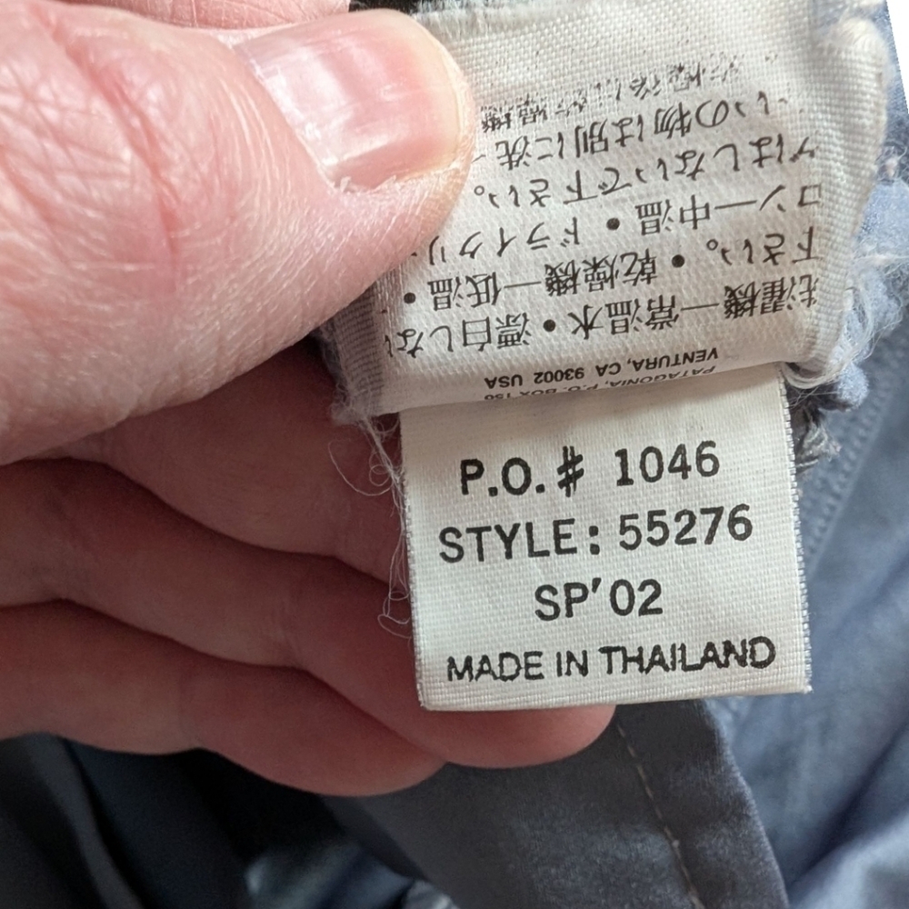 Vintage Patagonia Pataloha Cropped Pants Women 6 Grey - Picture 13 of 13